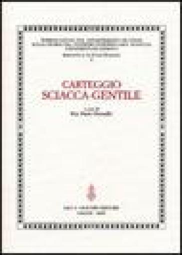 Carteggio Sciacca-Gentile