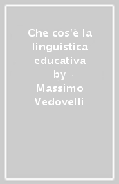 Che cos è la linguistica educativa