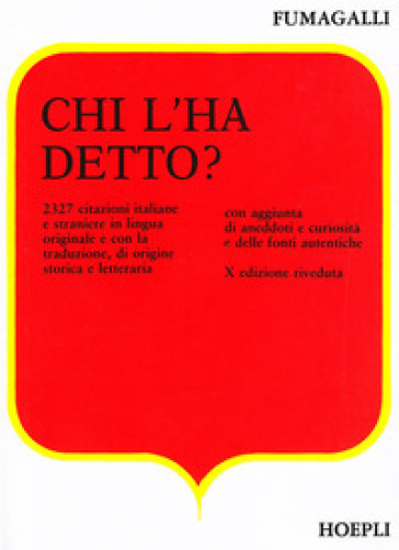 Chi l'ha detto? - Giuseppe Fumagalli