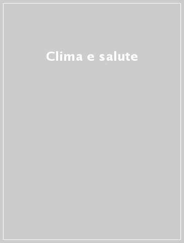 Clima e salute