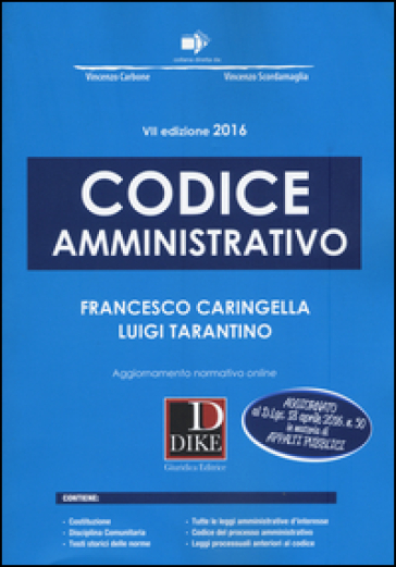 Codice amministrativo. Con aggiornamento online - Francesco Caringella - Luigi Tarantino