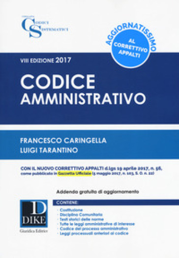 Codice amministrativo. Con Contenuto digitale per download e accesso on line - Francesco Caringella - Luigi Tarantino