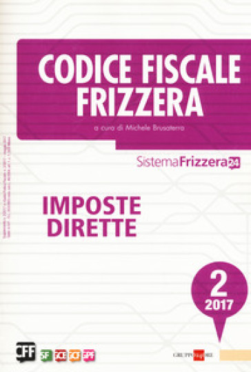 Codice fiscale Frizzera. Imposte dirette 2017. 2.