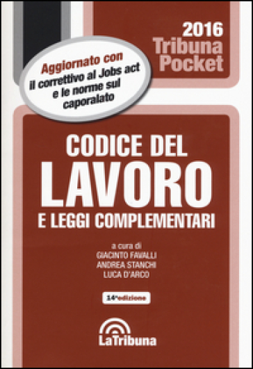 Codice del lavoro e leggi complementari