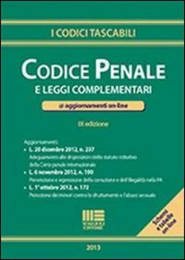 Codice penale e leggi complementari