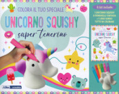 Colora il tuo speciale unicorno Squishy super tenerino. Con giocattolo morbido. Con 6 pennarelli