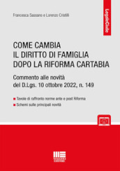 Come cambia il diritto di famiglia dopo la Riforma Cartabia