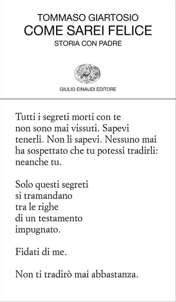 Come sarei felice - Tommaso Giartosio