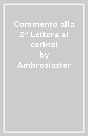 Commento alla 2ª Lettera ai corinzi