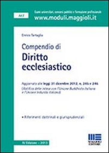 Compendio di diritto ecclesiastico - Enrico Tartaglia