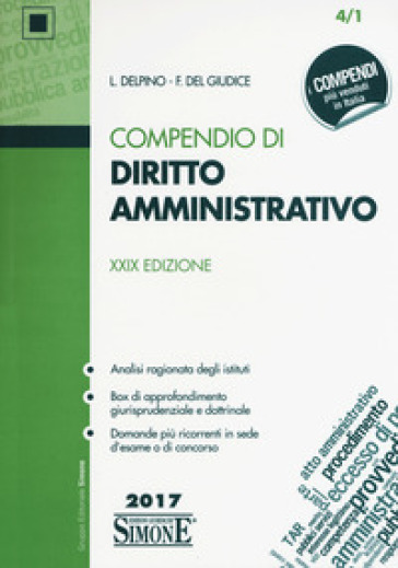 Compendio di diritto amministrativo - Luigi Delpino - Federico Del Giudice