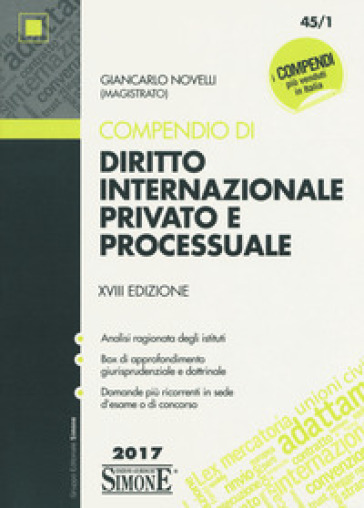 Compendio di diritto internazionale privato e processuale - Giancarlo Novelli