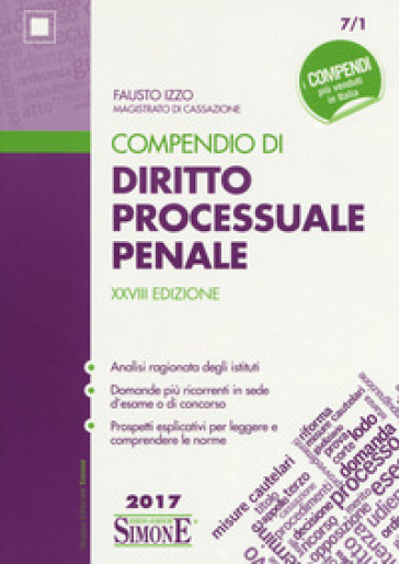 Compendio di diritto processuale penale - Fausto Izzo