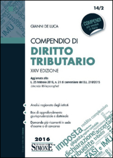 Compendio di diritto tributario - Gianni De Luca