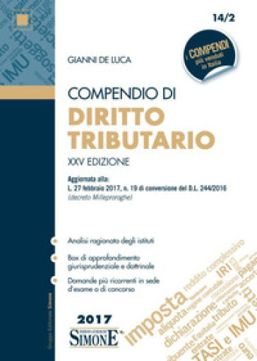 Compendio di diritto tributario - Gianni De Luca