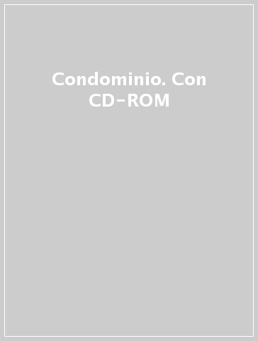 Condominio. Con CD-ROM