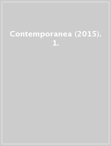 Contemporanea (2015). 1.