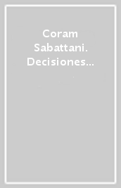 Coram Sabattani. Decisiones ineditae (1955-1965)