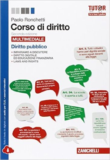 Corso di diritto. Per le Scuole superiori. Con espansione online - Paolo Ronchetti