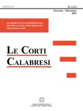 Le Corti Calabresi - Fascicoli 1/2/3 - 2017