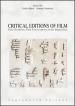 Critical editions of film. Film tradition, film transcription in the digital era