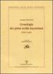 Cronologia dei primi scritti mazziniani (1831-1834)