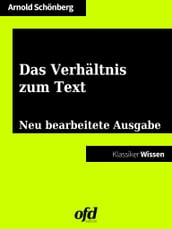 Das Verhältnis zum Text