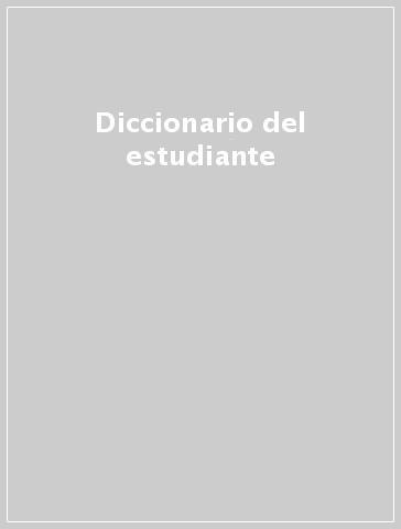 Diccionario del estudiante