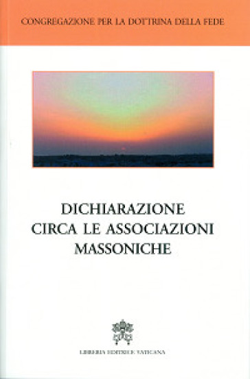 Dichiarazione circa le associazioni massoniche