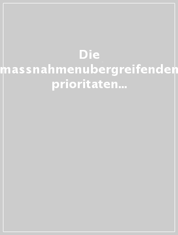 Die massnahmenubergreifenden prioritaten in der programmplanung Esf 2000-2006 analysiert aus geschlechtsbezogener sicht