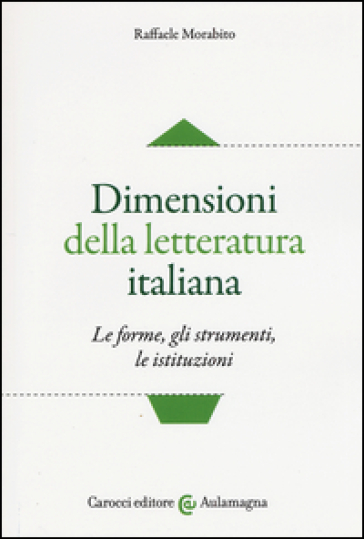 Dimensioni della letteratura italiana. Le forme, gli strumenti le istituzioni - Raffaele Morabito