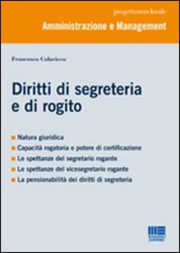 Diritti di segreteria e di rogito - Francesco Colacicco