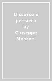 Discorso e pensiero