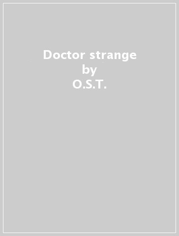 Doctor strange - O.S.T.