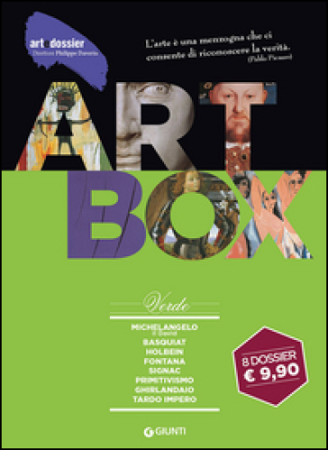 Dossier d'art. Box verde: Michelangelo. Il David-Basquiat-Holbein-Fontana-Signac-Primitivismo-Ghirlandaio-Tardo impero. Ediz. illustrata