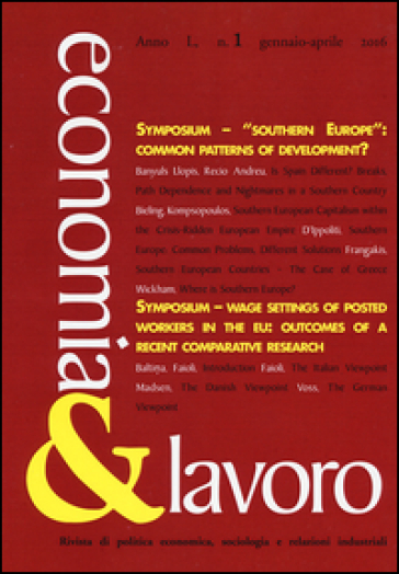 Economia & lavoro (2016). 1.