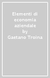 Elementi di economia aziendale