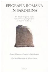 Epigrafia romana in Sardegna. Atti del I Convegno di Studio (Sant