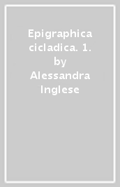 Epigraphica cicladica. 1.