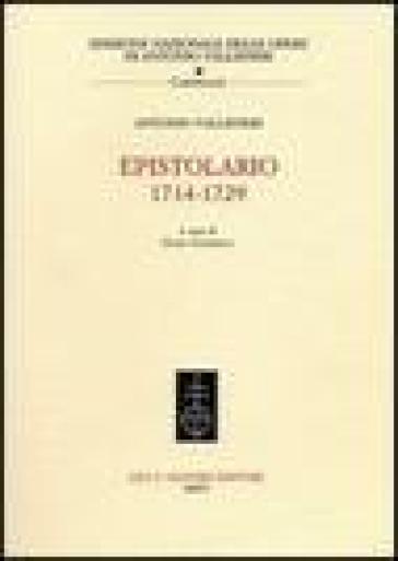 Epistolario 1714-1729. Con CD-ROM - Antonio Vallisneri