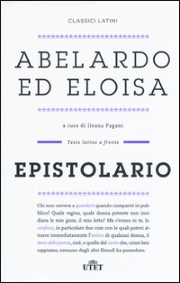 Epistolario. Testo latino a fronte - Pietro Abelardo