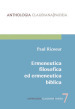 Ermeneutica filosofica ed ermeneutica biblica