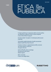 Etica Pubblica 1/2021  Studi su legalità e partecipazione