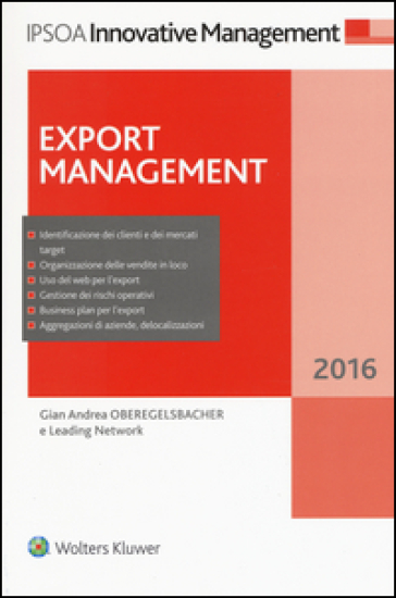 Export management - Gian Andrea Oberegelsbacher