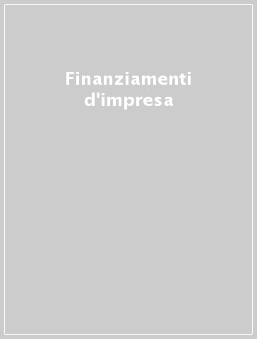 Finanziamenti d'impresa