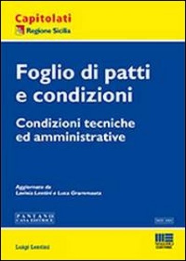 Foglio di patti e condizioni - Luigi Lentini