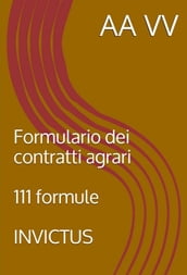 Formulario dei Contratti Agrari