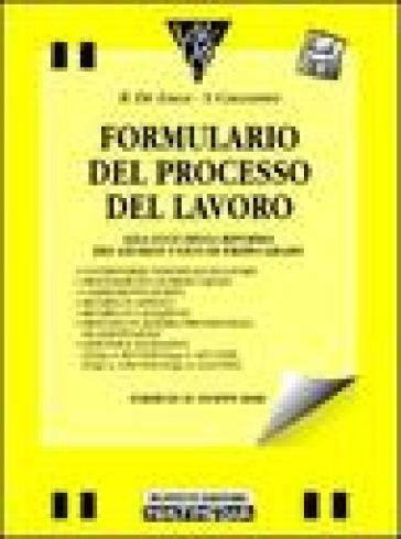 Formulario del processo del lavoro - R. De Luca