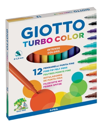 GIOTTO TURBO COLOR 12 PZ - FILA