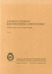 Georgii Cedreni Historiarum compendium. Ediz. critica